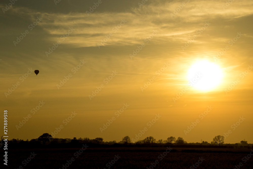 Hot Air Balloon Sunset