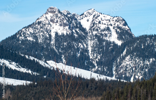 Summit at Snoqualmie Pass Washington Winter View Alpental Mountain