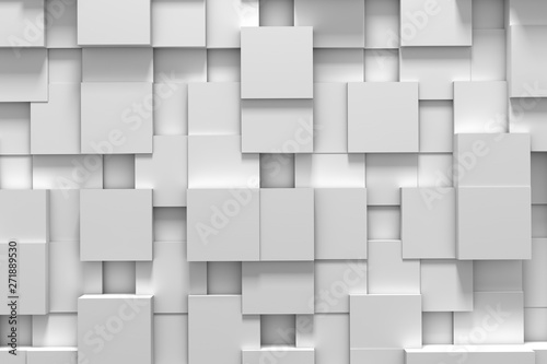 Abstract white squares