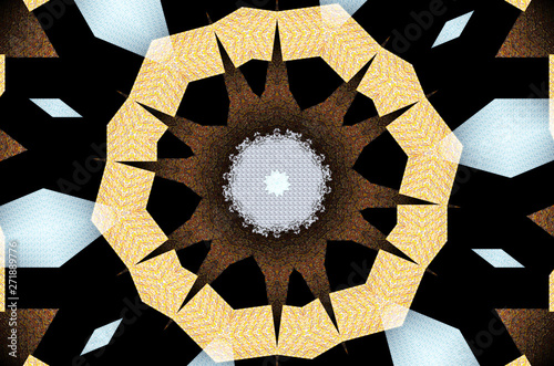 abstract elegant star pattern beige