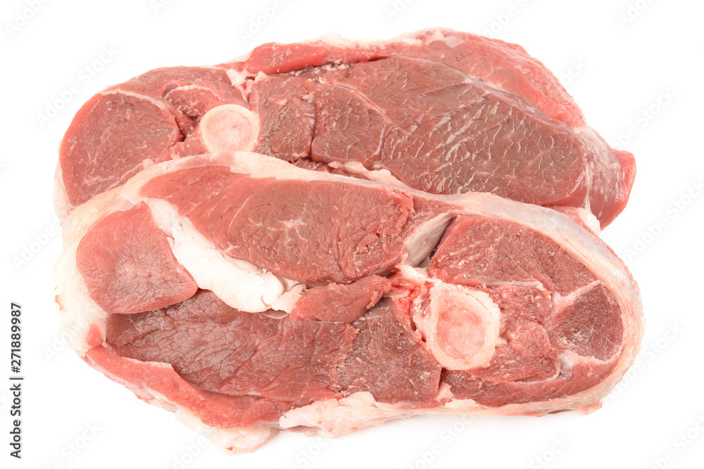 mutton on a white background