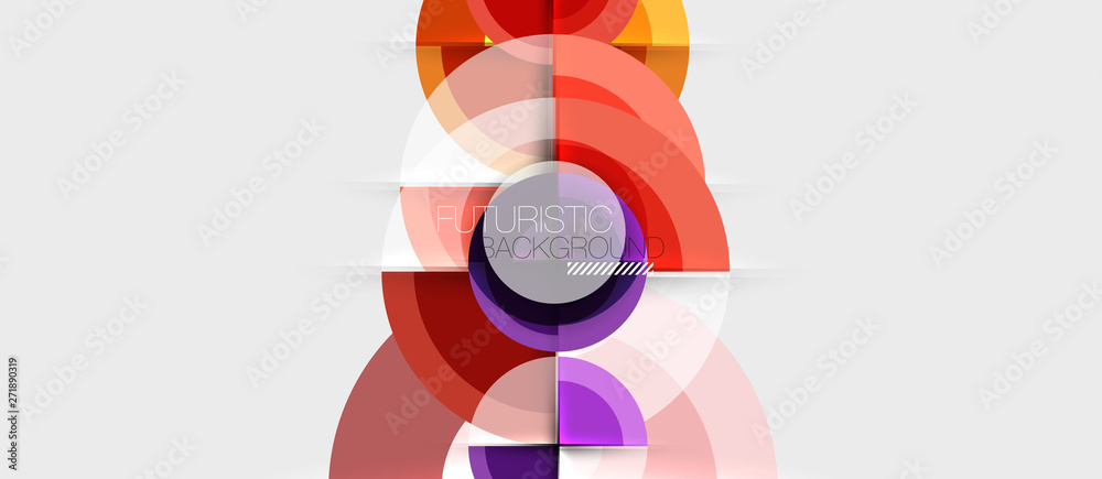 Obraz premium Geometric design abstract background - circles