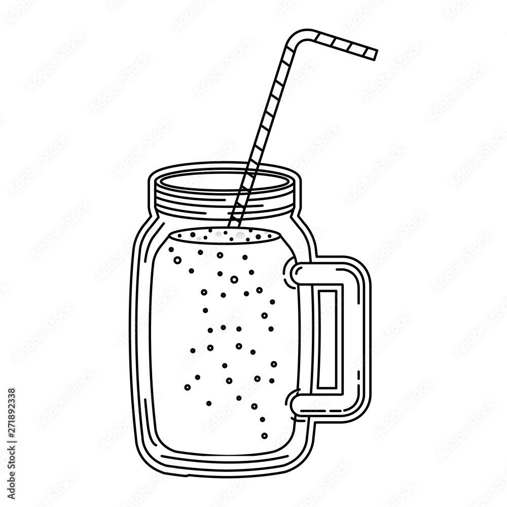 juice fruit beverage jar with straw juice fruit beverage jar with straw