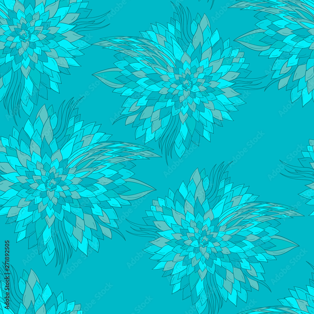 Seamless floral background with abstract patterns of peonies Seamless floral background with abstract patterns of peonies