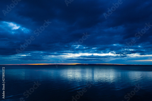 lake and clouds on sky before sunrise © tstock