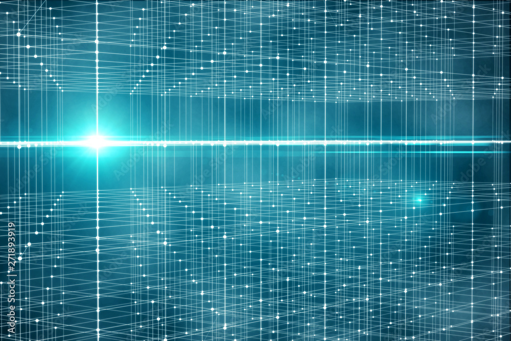technological grid with lens flare technological grid with lens flare
