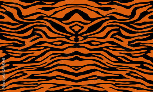 Foto Texture of bengal tiger fur, orange stripes pattern