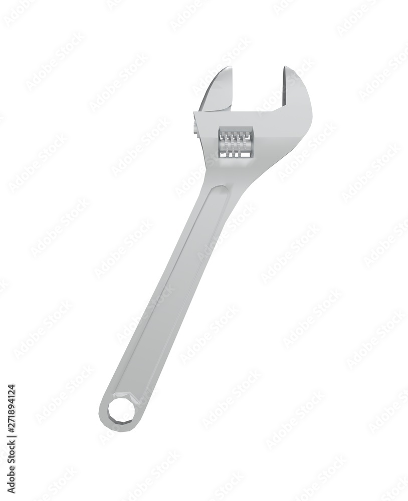 Universal Car Tool isolated on white 3D Rendering Universal Car Tool isolated on white 3D Rendering