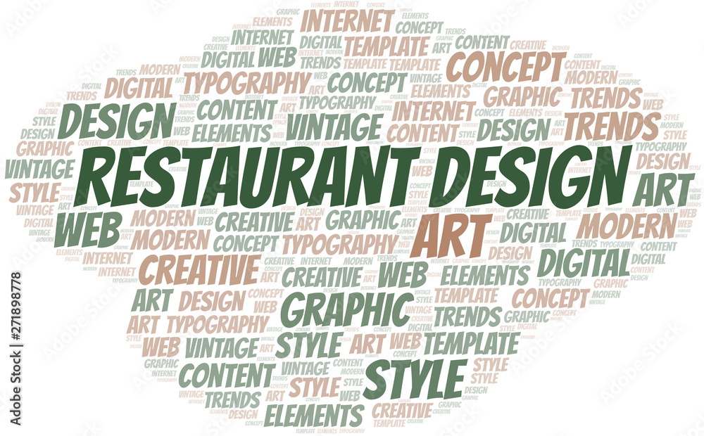 Restaurant Design word cloud. Wordcloud made with text only. Restaurant Design word cloud. Wordcloud made with text only.