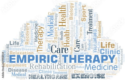 Empiric Therapy word cloud. Wordcloud made with text only.