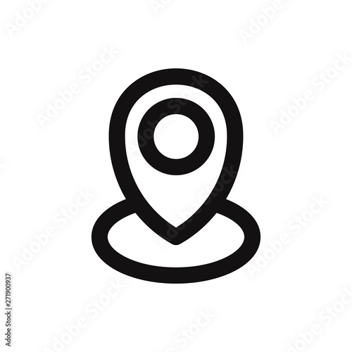 Free Download Pin vector icon in modern style for web site and mobile app - GFXLoad