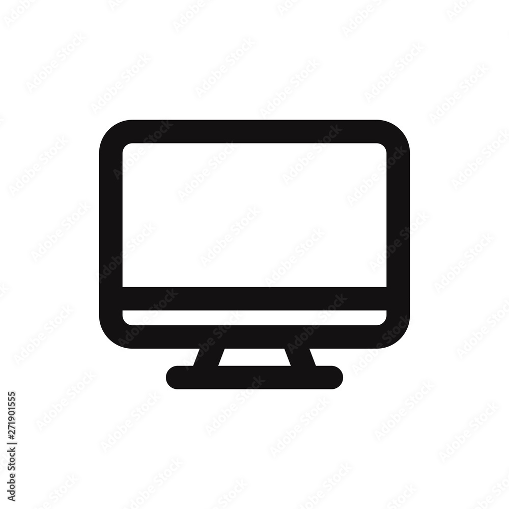 Monitor vector icon in modern style for web site and mobile app Monitor vector icon in modern style for web site and mobile app