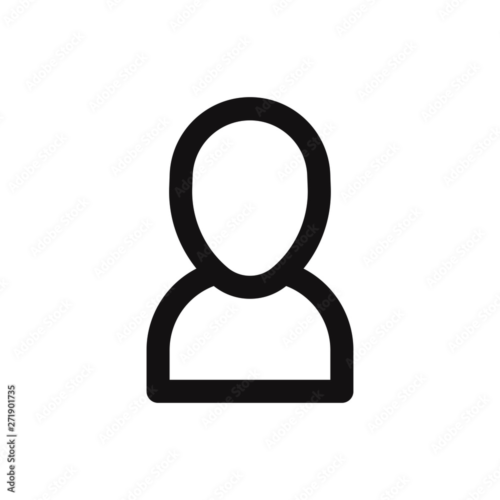 Avatar vector icon in modern style for web site and mobile app Avatar vector icon in modern style for web site and mobile app