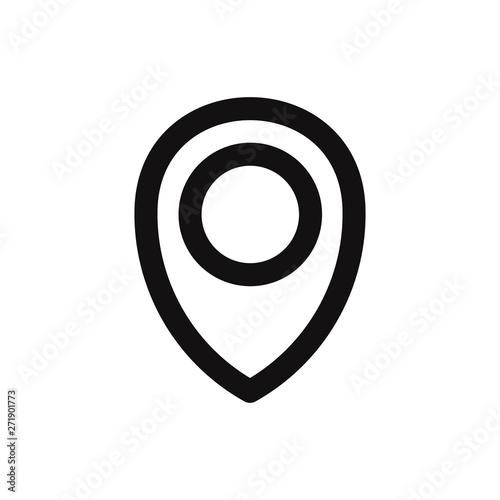 Location vector icon in modern style for web site and mobile app