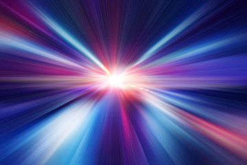 Blur blue color fast speed motion effect abstract for advertising background