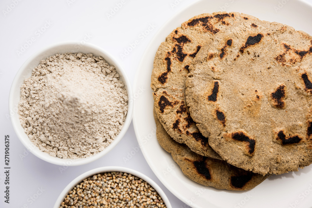 bajra / sorghum ki roti or pearl millet flat bread bajra / sorghum ki roti or pearl millet flat bread
