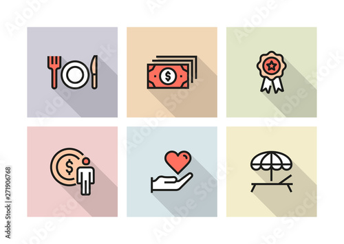 EMPLOYEE BENEFITS ICON CONCEPT