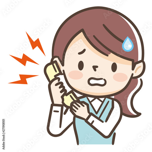 女性　電話　困る