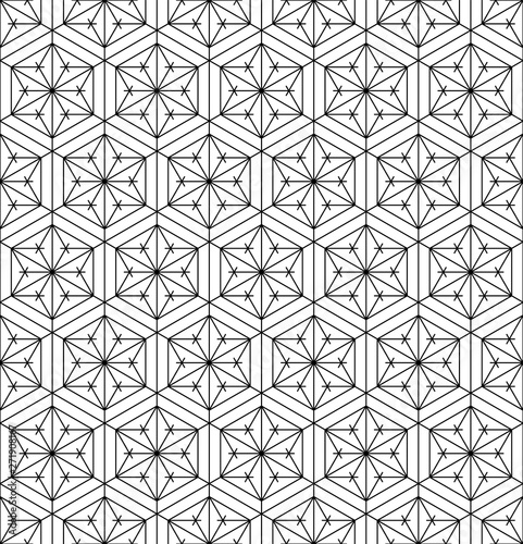 Seamless pattern geometric pattern .Black and white.