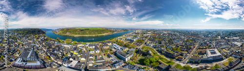 aerial view of andernach city germany daytime © Mathias Weil