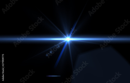 Lens flare overlay texture. light flare on black background object design abstract for overlay on you design.