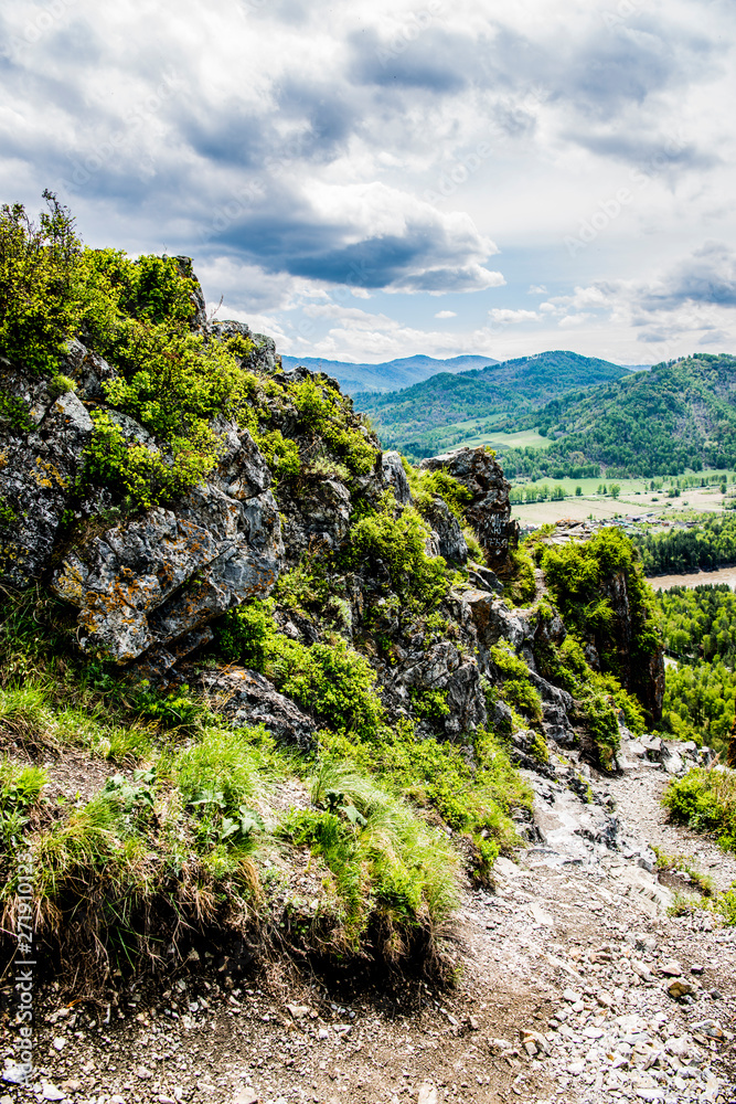  Beautiful Altai mountains in spring