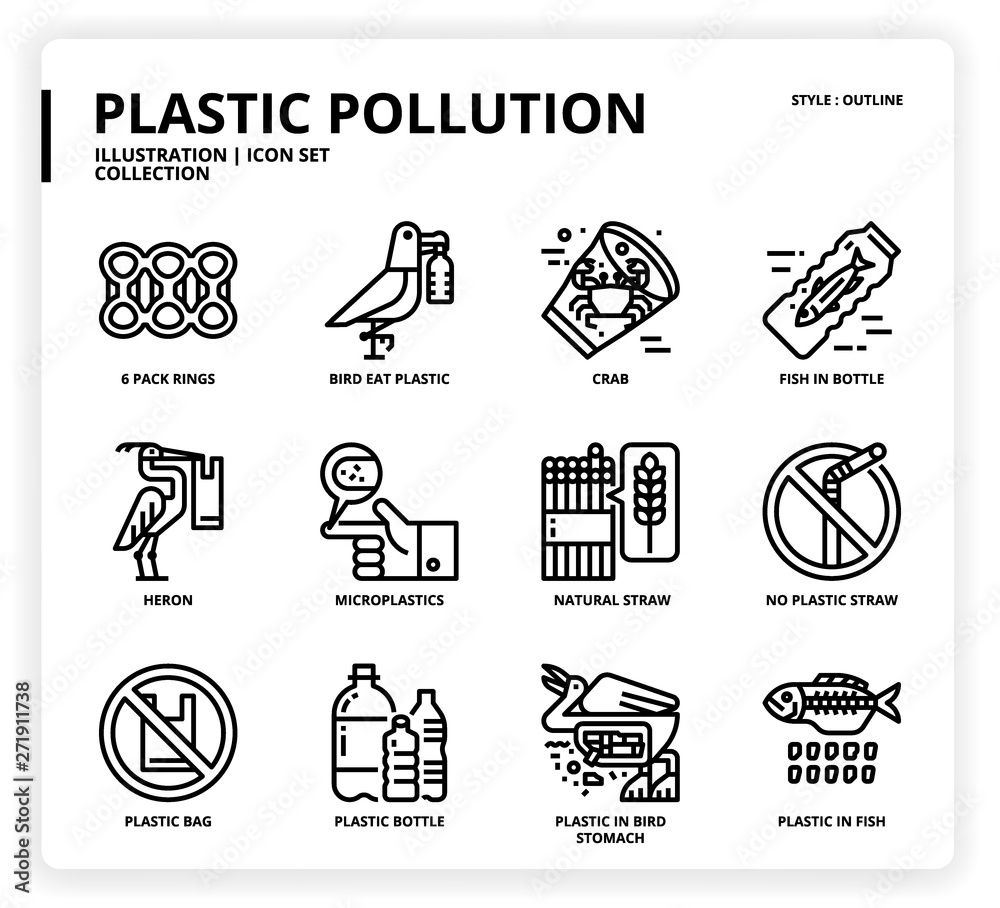 Plastic Pollution - obrazy, fototapety, plakaty 