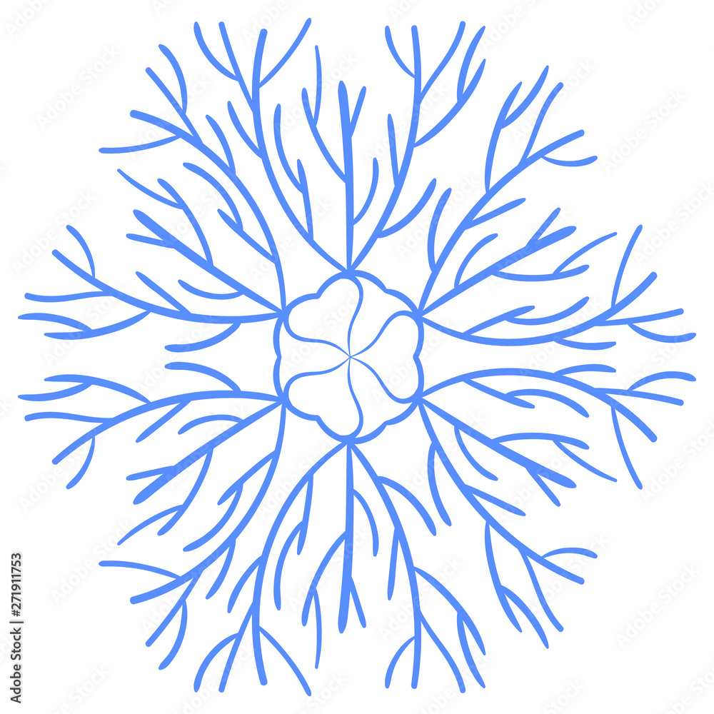 Vector snowflake in hand drawing style. For the design of the theme of winter, cold. Abstract background for the site, cards, invitations, business cards. Vector snowflake in hand drawing style. For the design of the theme of winter, cold. Abstract background for the site, cards, invitations, business cards.