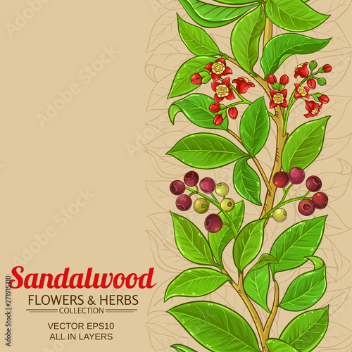 sandalwood vector background