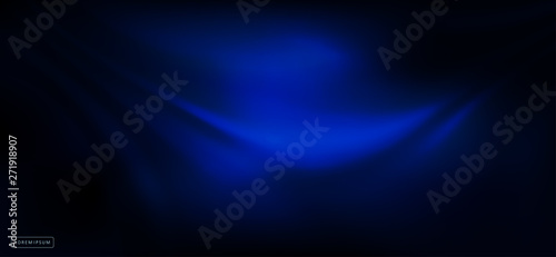 Abstract dark blue design as folds from matter