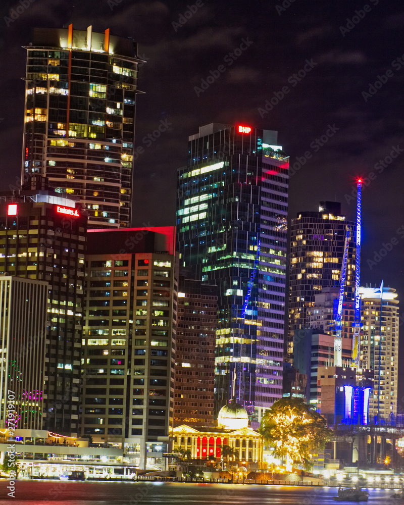 Brisbane city at night 