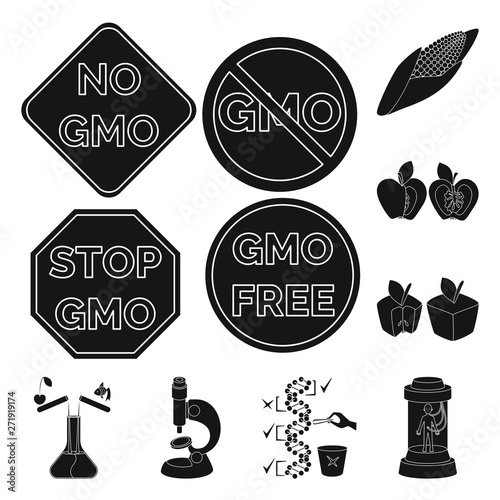 Vector illustration of quality and laboratory icon. Collection of quality and genetically vector icon for stock.
