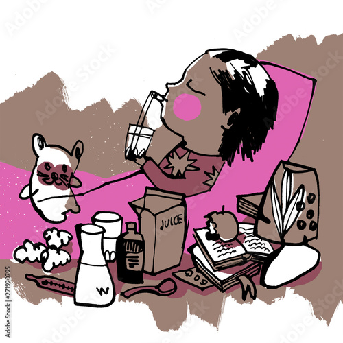 Child drinking juice