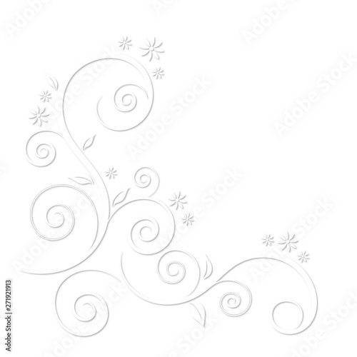 Florale Grafik Papercut