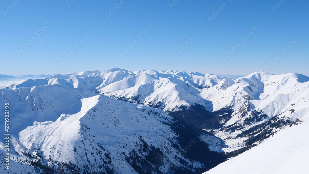 Tatra Mountains during winter.
