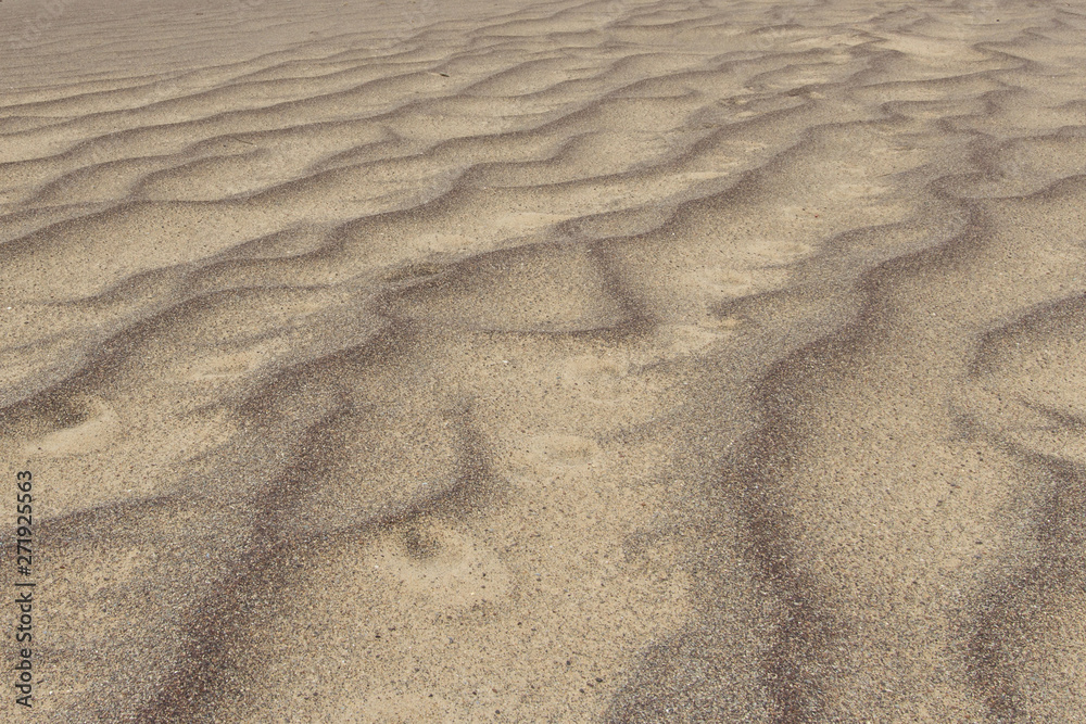 Sand am Strand von Wind wellenförmig gestaltet - Sand on the beach wavy shaped by wind Sand am Strand von Wind wellenförmig gestaltet - Sand on the beach wavy shaped by wind