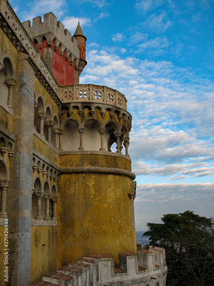 A photo of a castle in Sintra, Portugal.