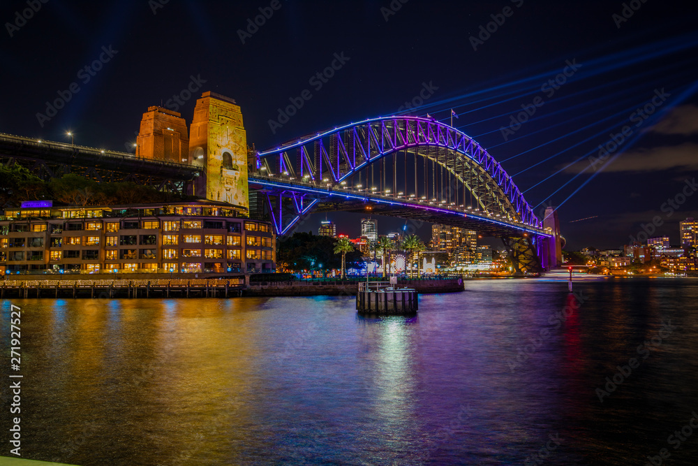 Sydney Harbour Bridge Colourful 2