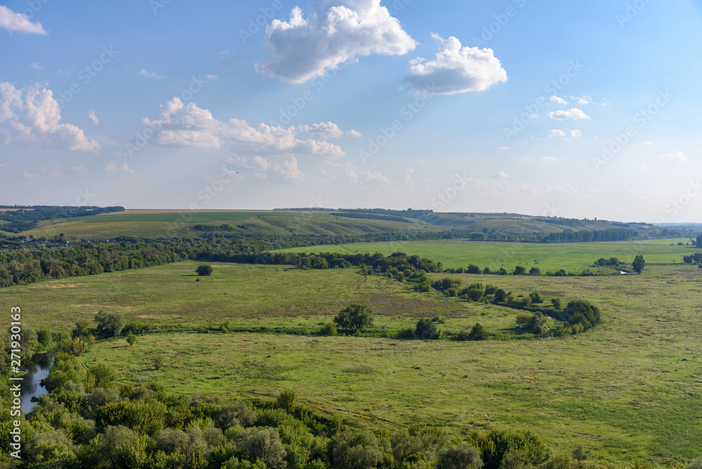 Natural landscape in the reserve Divnogorie - Voronezh region Russia