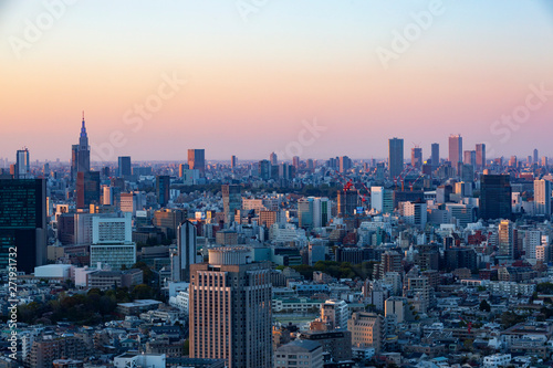 東京・渋谷・表参道・青山周辺の夕景 © maru54