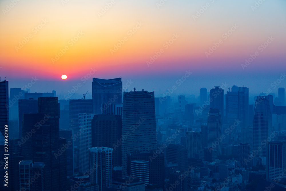 Fototapeta premium 東京の日の出