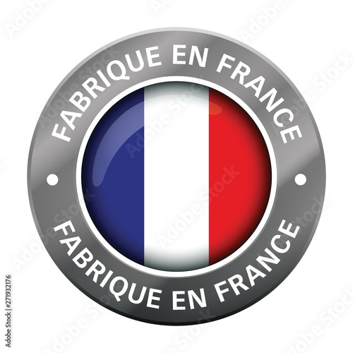 made in france flag metal icon 