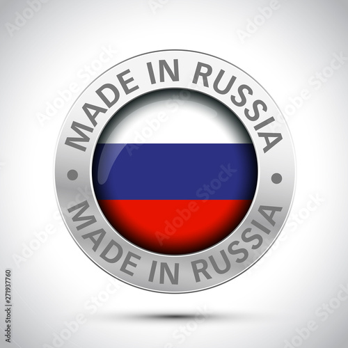 Free Download made in russia flag metal icon  - GFXLoad