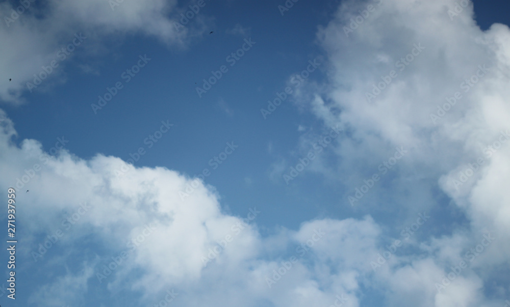 Sky abstract blue background with clouds