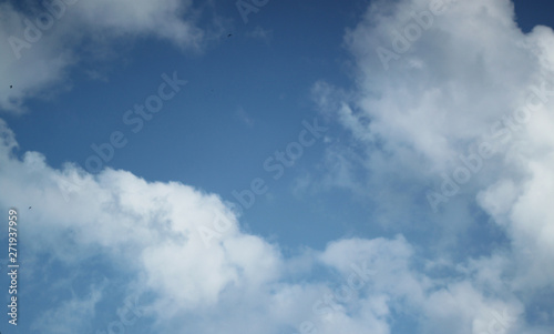 Fototapeta Naklejka Na Ścianę i Meble -  Sky abstract blue background with clouds