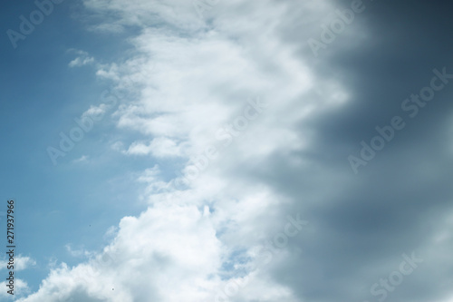 Sky blue background with clouds