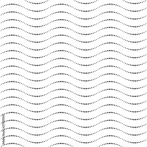 Seamless pattern. Black and...