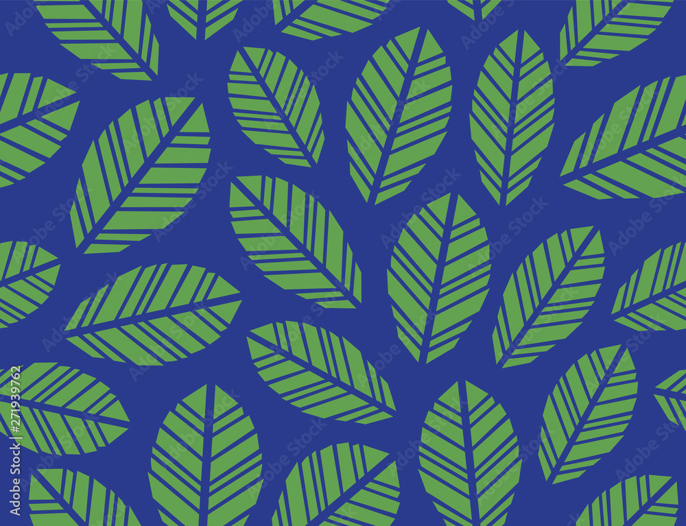 Colorful Leaves Pattern. Endless Background. Seamless Colorful Leaves Pattern. Endless Background. Seamless