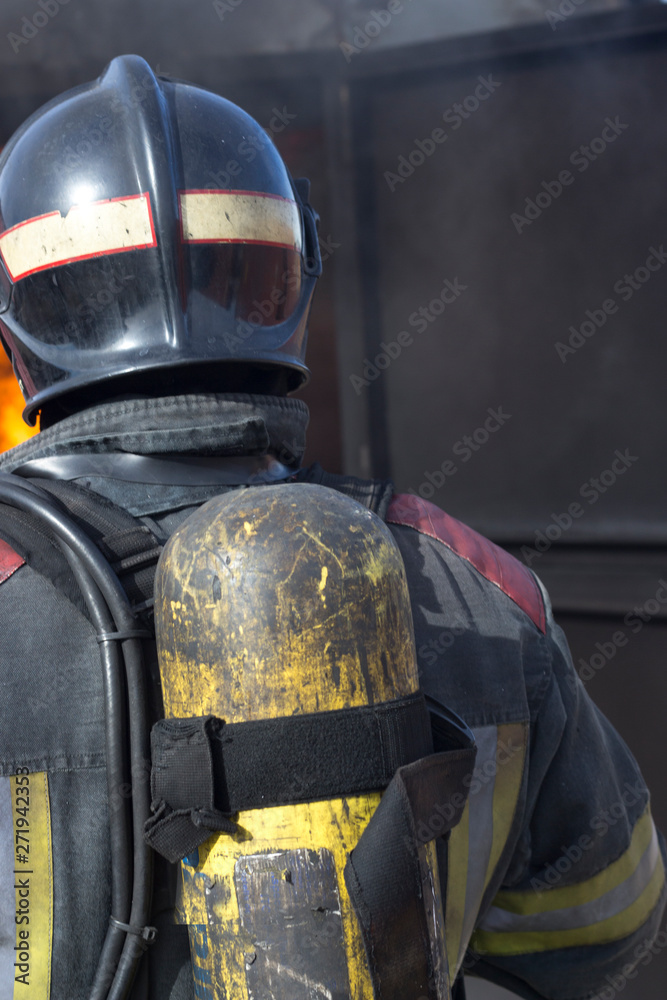 Fireman fire training station drill Fireman fire training station drill