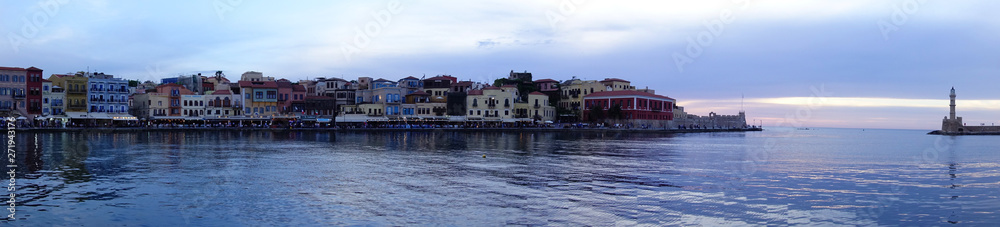 Photo of picturesque old town of Chania, Crete island, Greece Photo of picturesque old town of Chania, Crete island, Greece